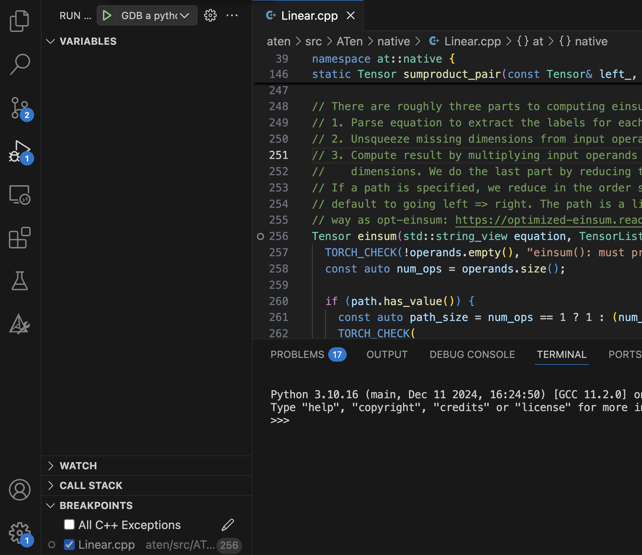 Debugger Session